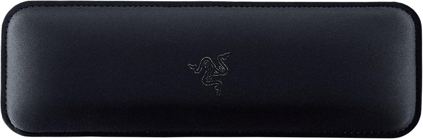 Razer Ergonomic Wrist Rest for Mini Keyboards: Plush Leatherette Memory Foam Cushion - Anti-Slip Rubber Feet