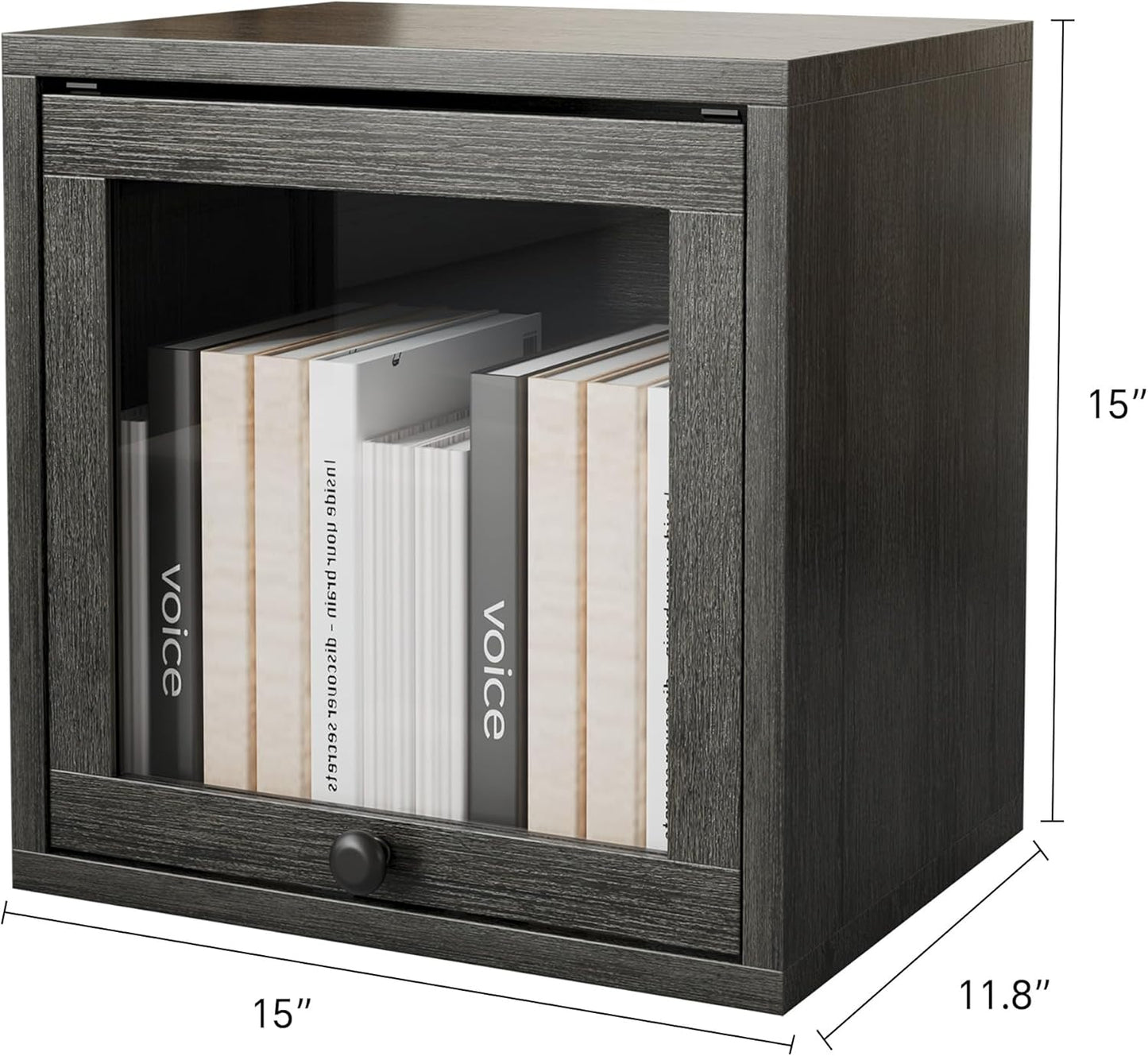 FUSUNBAO Magic DIY Cube Storage Organizer Stackable Cubes for Home Books Clothes Toy-Modular Cubby Storage System-Office Cubical-Bookcase Closet (Pure White-Washed, Drawer Cube)