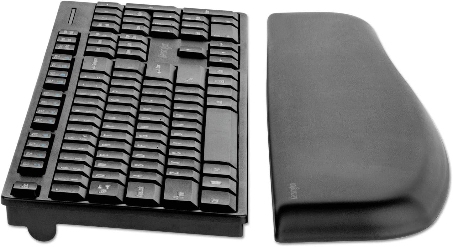 Kensington ErgoSoft Wrist Rest for Slim, Compact Keyboards, Black (K52801WW), 3.9 x 0.4 x 11.1 inches
