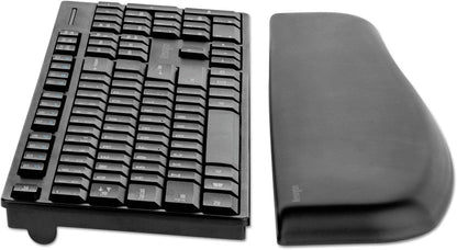 Kensington ErgoSoft Wrist Rest for Slim, Compact Keyboards, Black (K52801WW), 3.9 x 0.4 x 11.1 inches