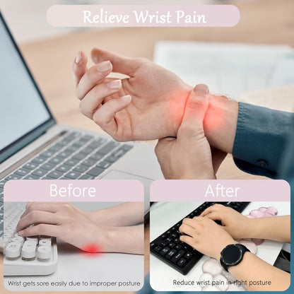 Gel Wrist Rest for Keyboard and Mouse Square Blue Plaid Clear Keyboard Wrist Rest Transparent Ergonomic Cute Checkered Mouse Wrist Pad Silicone Non-Slip Support for Computer Laptop Gaming Home Office