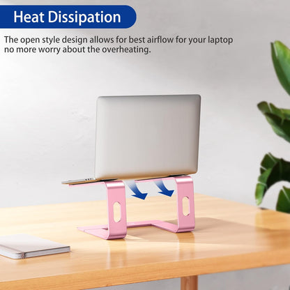 BESIGN LS03 Aluminum Laptop Stand, Ergonomic Detachable Computer Stand, Notebook Riser, Laptop Mount Compatible with Air, Pro, Dell, HP, Lenovo More 10-15.6" Laptops, Silver