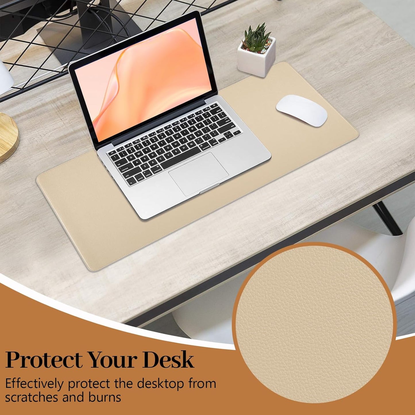 Green Desk Pad and Keyboard Wrist Rest, 3in1 Mousepad + Keyboard Wrist Rest+Mouse Wrist Rest for Home Office Table Computer Cover. (31.5×15.7,Green)