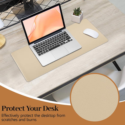 Green Desk Pad and Keyboard Wrist Rest, 3in1 Mousepad + Keyboard Wrist Rest+Mouse Wrist Rest for Home Office Table Computer Cover. (31.5×15.7,Green)