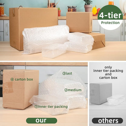 LotFancy Clear Drawer Organizers, 12” x 3” x 2”, Set of 3, Drawer Organizer Trays for Desk, Plastic Storage Bins for Bathroom, Makeup, Utensils, Stackable