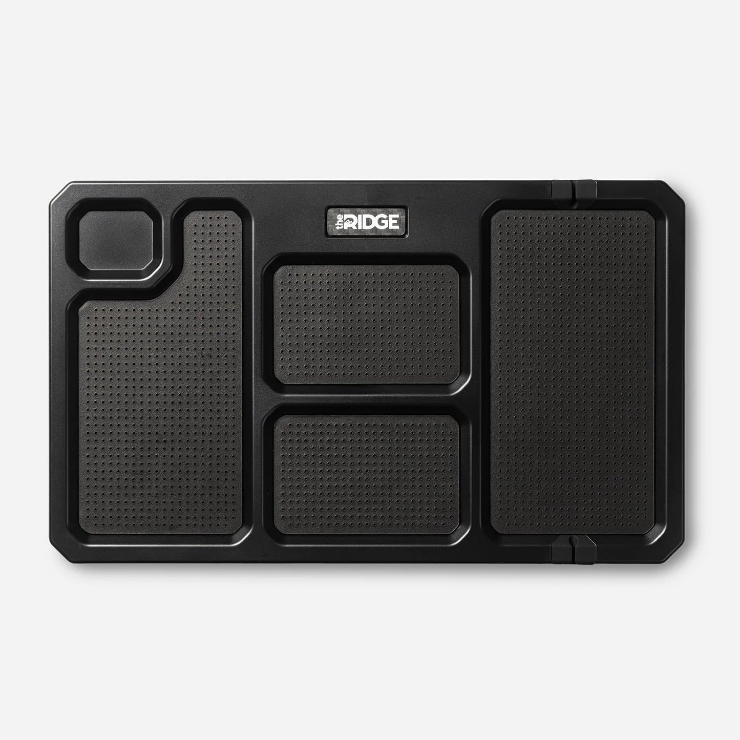 The Ridge Valet Tray for Men - Desktop Storage Organizer - 5 Compartment Valet Tray for Everyday Carry Accessories Wallet, Phone, Keys, Rings - Anti-Scratch Felt
