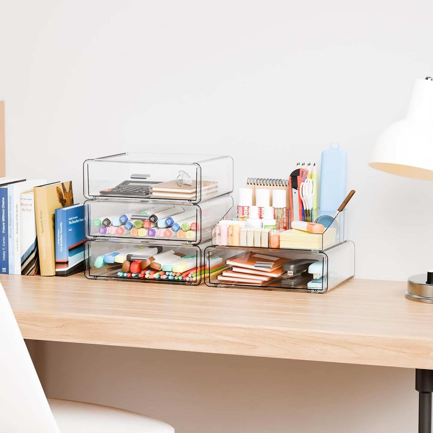 Yieach Clear Acrylic Makeup Organizers Countertop for Dresser,Desk,Bathroom Vanity,3 Tier Stackable Make up Holders and Makeup Cabinet,Tiered Cosmetic Storage and Make up Containers for Palette,Brush