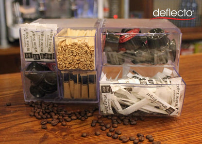 Deflecto Stackable Cube Organizer - X Divider, Clear (350201-AMZ)