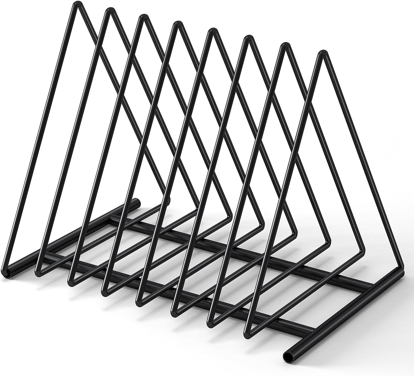 TOPCJ Triangle File Folder Racks,7 Sections File Holder,File Storage Sorter/Stand,Desktop File Organizer,Wire Organizer Rack,Magazine Folder Holder,Letter/Legal,Suitable to Hold Large/Small Items