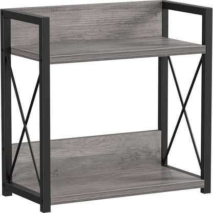 Giikin Countertop Shelf Organizer, 2 Tier Kitchen Spice Rack Organizer for Countertop, Wood Coffee Counter Shelf Organizer for Home (Bamboo, S)