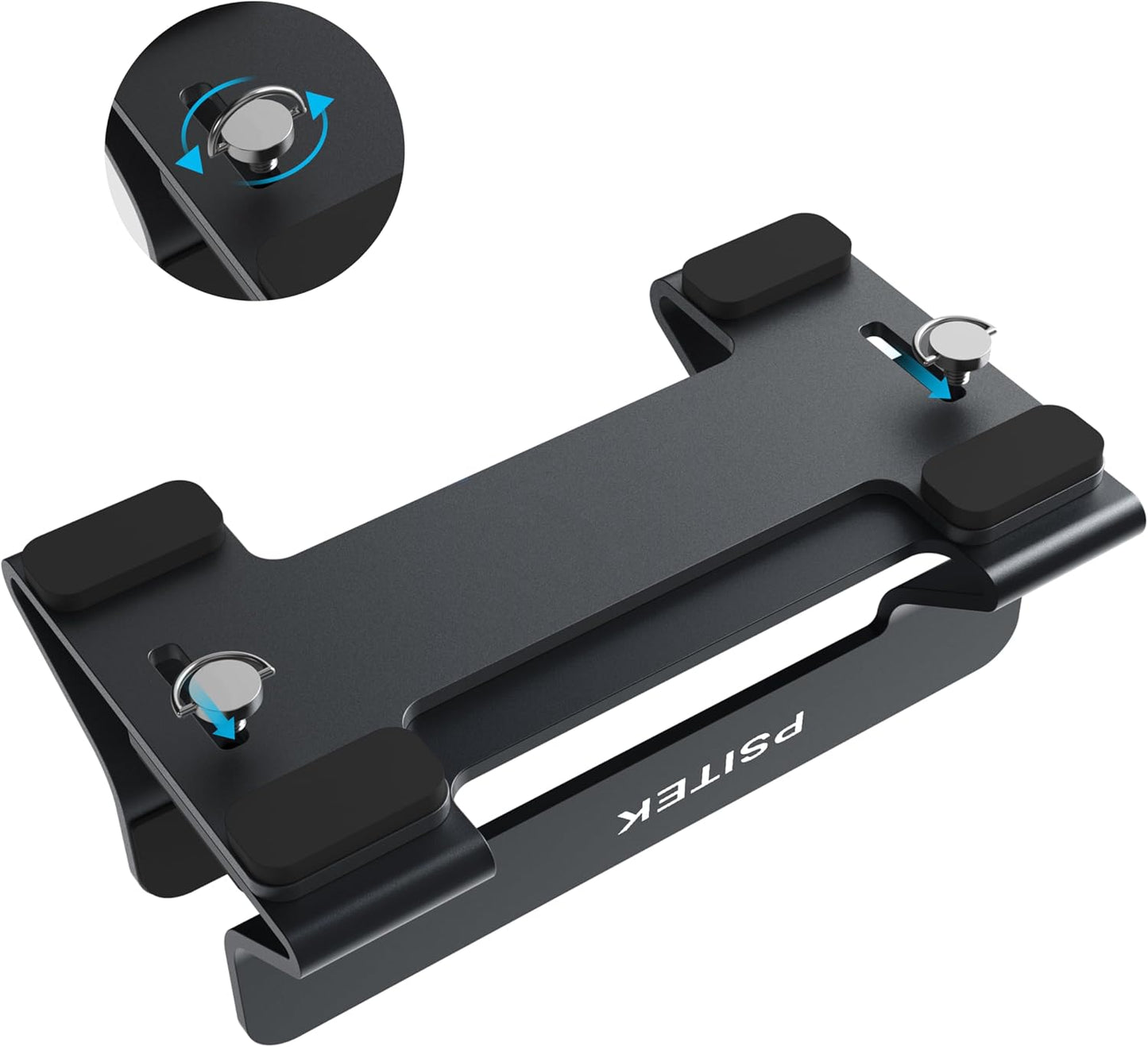 Aluminum Dual Vertical Laptop Stand Dock Holder, Supports 2 Devices, Adjustable Slot Width 15-36mm, Space-Saving Upright Storage for MacBook and Laptops