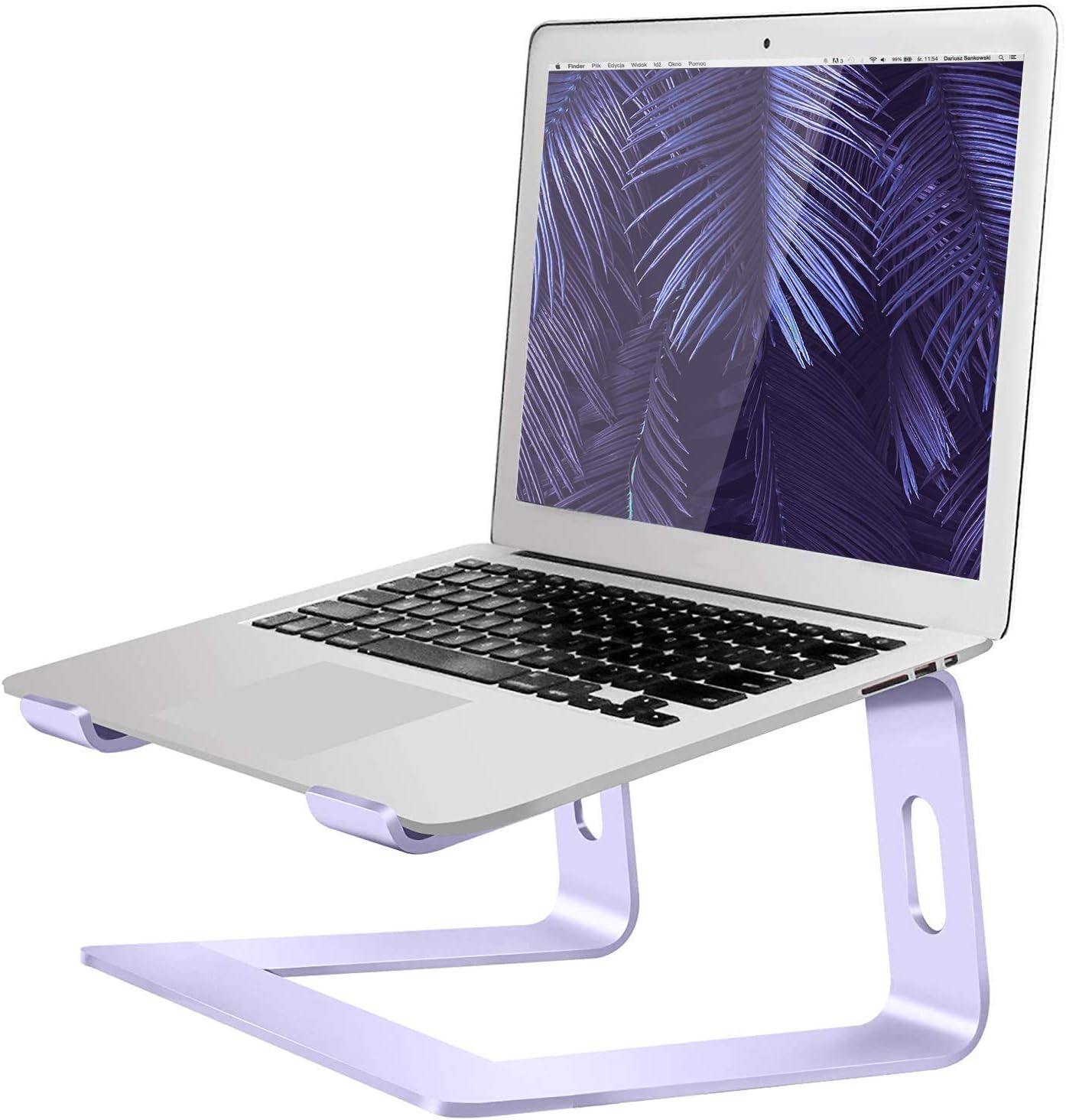Orionstar Ergonomic Laptop Stand, Premium 5mm Aluminum Riser for 10-15.6 Inch Notebook Computer, Tool-Free Detachable Elevator Holder for Desk Office, Sturdy Riser for Eye-Level Neck Relief (Gold)