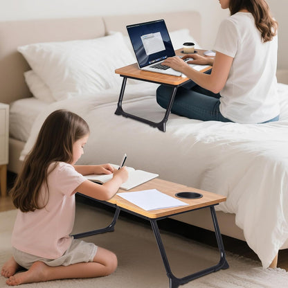 wishacc Book Stand for Reading in Bed, Laptop Stand Adjustable Book Holder Tray with Page Paper Clips Multi Angles Adjustable Cooking Bookstands for Textbook Recipe Magazine Tablet Portable