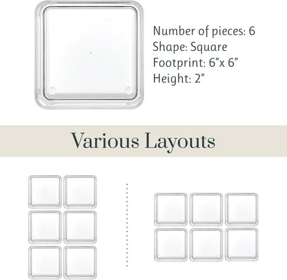 STORi SimpleSort 3-Piece Stackable Clear Drawer Organizer Set | 9" x 6" x 2" Rectangle Trays | Wide Makeup Vanity Storage Bins and Office Desk Drawer Dividers | Made in USA