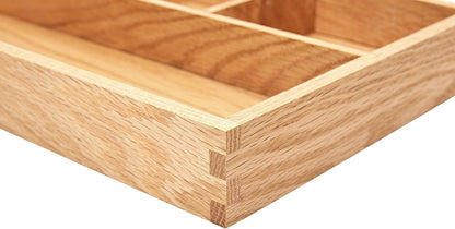 pandapark Wood Organizer Tray,Black Walnut,Desk & Drawer Storage Box (Maple Master)