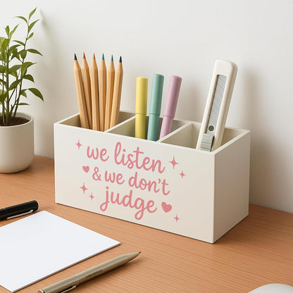 Boho Floral Mental Health Pen Holder for Desk, Special Education Classroom Must Haves, Inspirational Autism ADHD Awareness Pencil Holder for Classroom Therapy Office