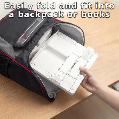 Adjustable Book Stand for Reading,160° Rotating Hands Free Book Stand,Adjustable Height and Angle Recipe Book Holder, with Extendable Page Clips, for Tablet,Laptop,Magazine,Recipe