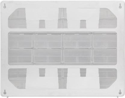 Akro-Mils 24-Drawer Plastic Drawer Storage Cabinet for Garage Organization, Bead Organizer, Building Bricks Storage, Teacher Toolbox, Makeup Organizer, 20" W x 6" D x 16" H, 10124 Black