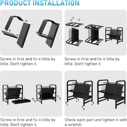 Moricher Chromebooks Charging Station 12-Slot Open Charging and Storage Rack with Leveling Feet for iPads, Tablets and Laptop Computers – Ideal for Classrooms, Offices, and Libraries