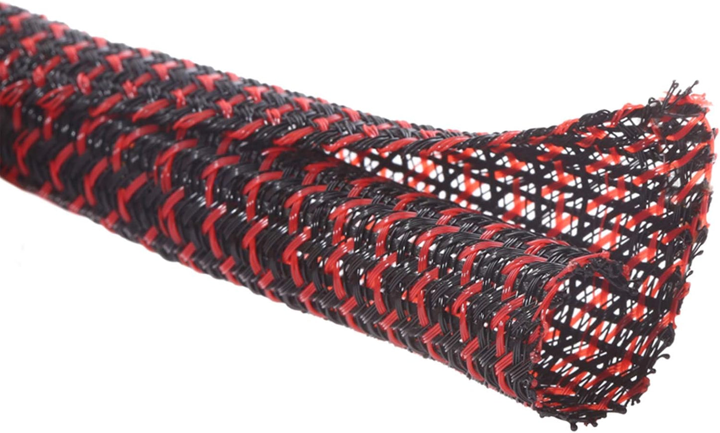 Alex Tech 10ft - 1/2 inch Cord Protector Wire Loom Tubing Cable Sleeve Split Sleeving For USB Cable Power Cord Audio Video Cable – Protect Cat From Chewing - Black