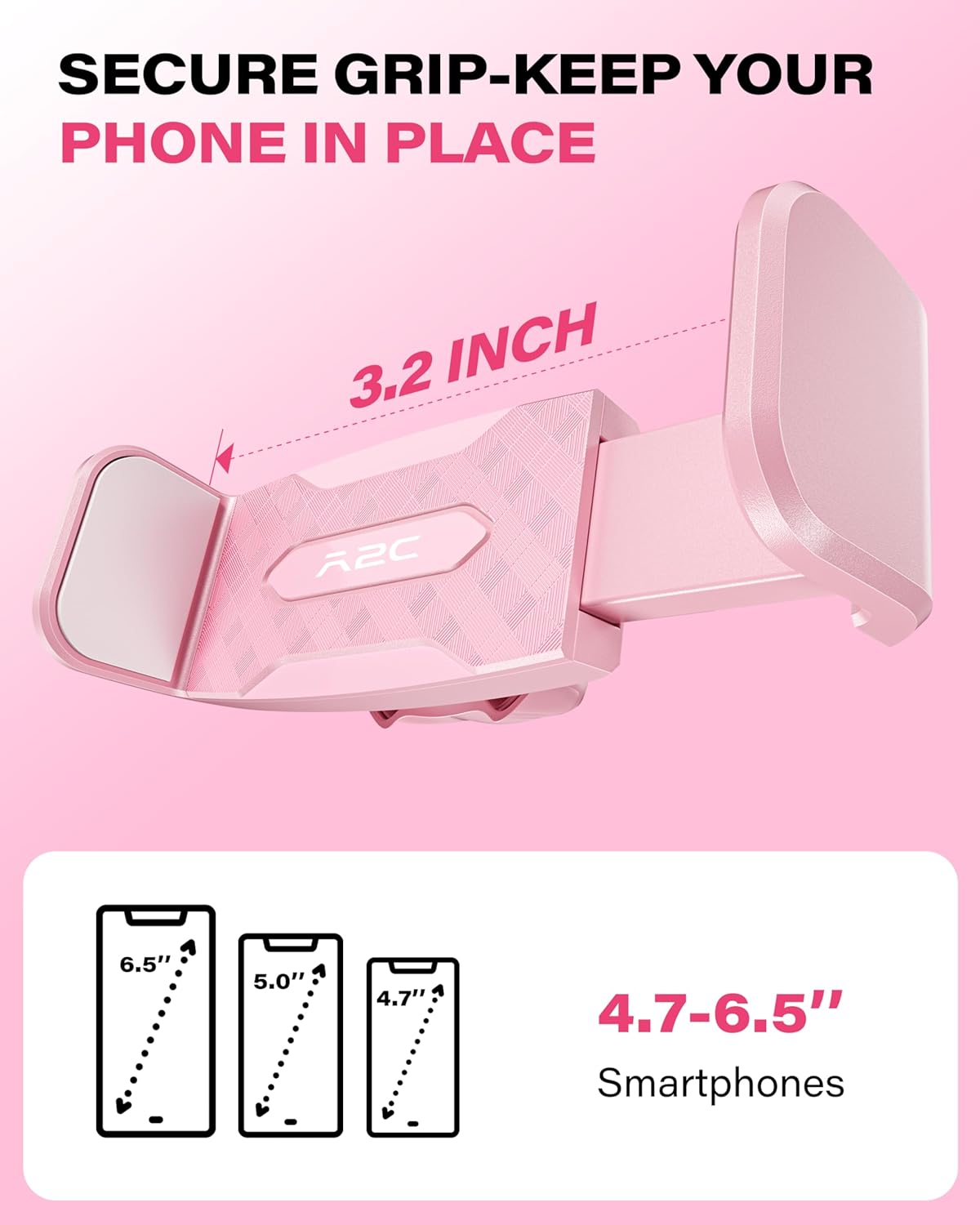 A2C Flexible Phone Holder for Treadmill, Peloton, Stroller, Shopping Cart, Desk, Portable Gooseneck 16.5” Long Arm Phone Mount for 4.7”-6.9" Smartphones