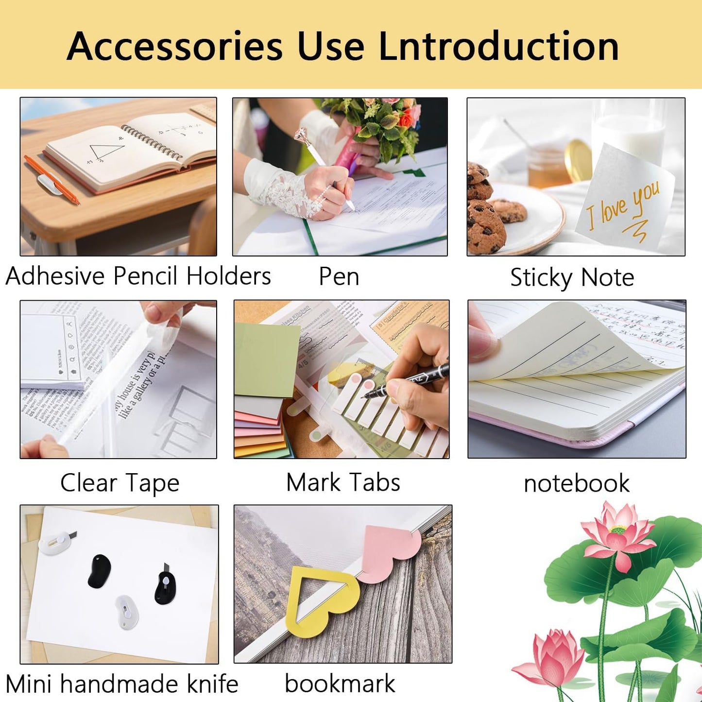 suniya Office Supplies,Gold Desk Accessories,with Stapler,Tape Dispenser,Pen Holder,Scissors,Phone Stand,Staple Remover,Ballpoint Pen,Clear Tape, Staples,Ruler,Clips,Best Gift for Business or Boss