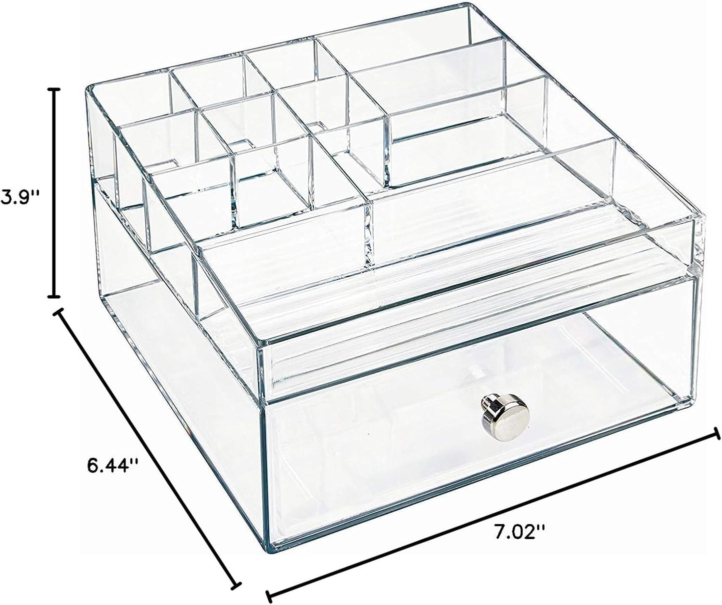 iDesign 36560EU 4-Drawer Vanity/Cosmetic Organizer, Set of 1, Clear