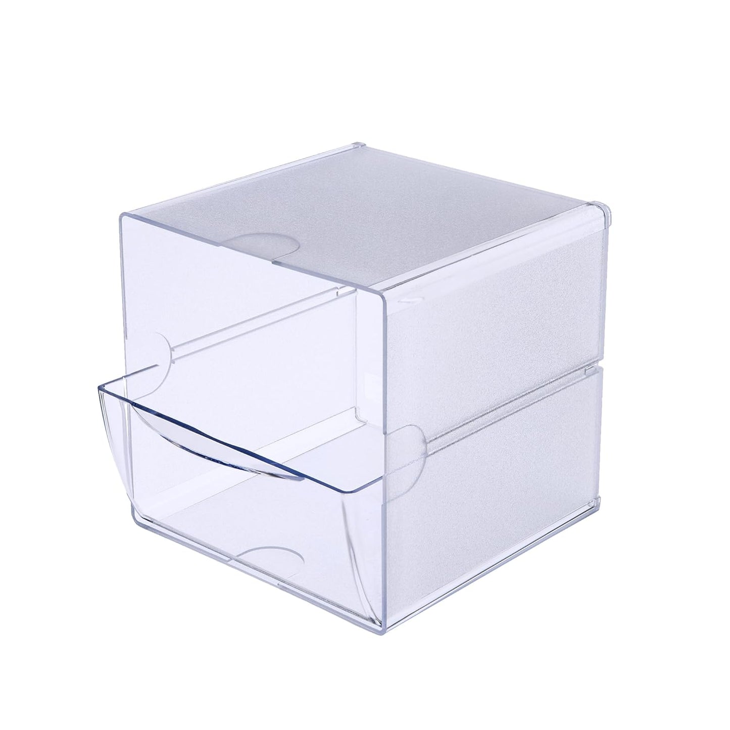 Deflecto Stackable Cube Organizer - X Divider, Clear (350201-AMZ)