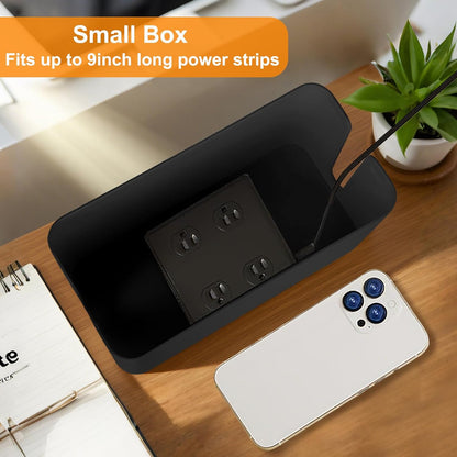 Mini Cable Management Cord Cover Wire Hider Box Concealer Organizer Protector System for Home Theater Entertainment Center Office School (Mini, White)