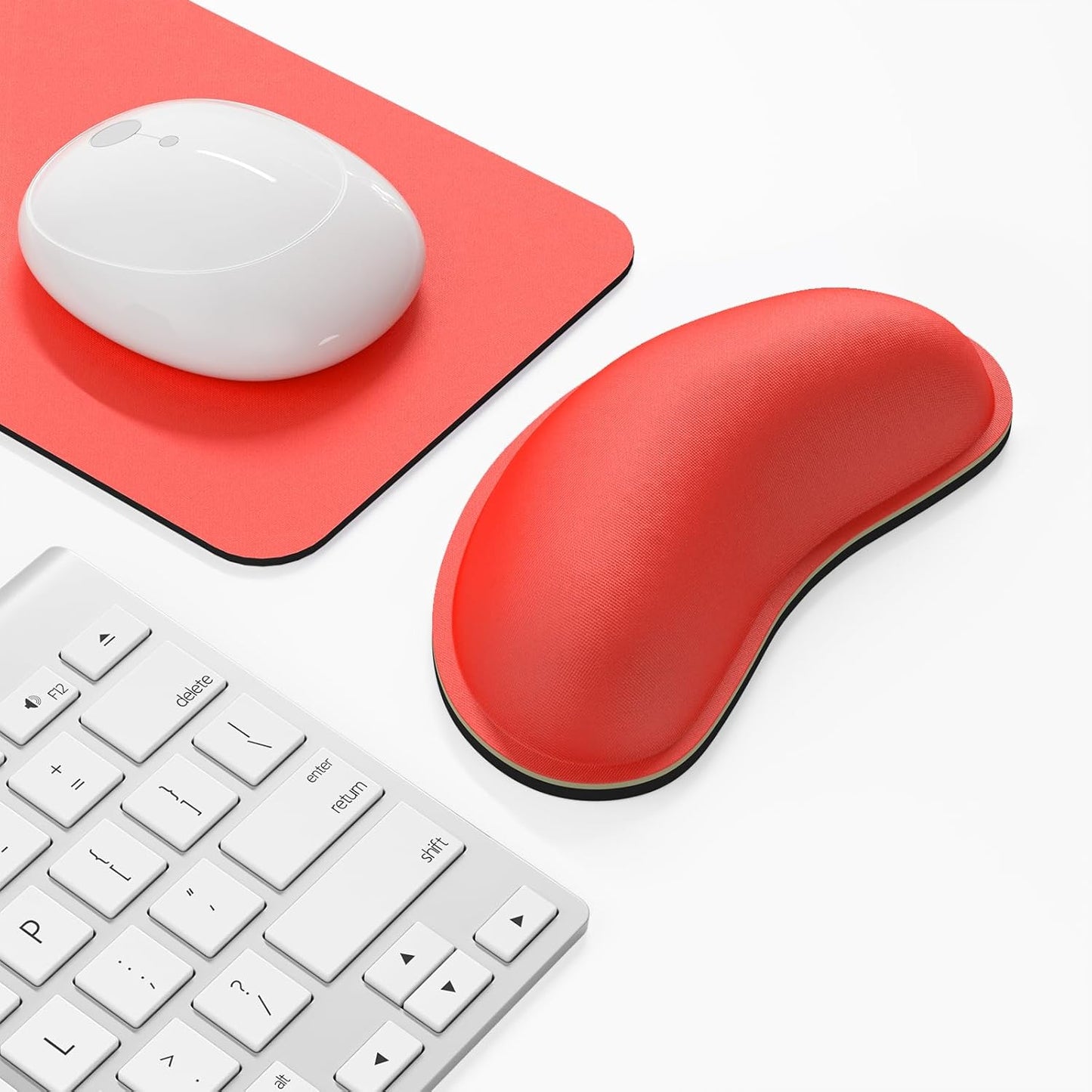 Dapesuom Enlarge Keyboard Wrist Rest, Cute Memory Foam Keyboard Wrist Cushion for Computer Desk Mats Support, Typing Pain Relief Ergonomic Mouse Pad Rests with Non-Slip Base for Gaming, Laptop, Purple