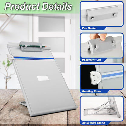 Cosmos Plastic Desktop Document Holder, Book Holder, Copyholder Stand Typist with Adjustable Positions Stand and Reading Line Guide