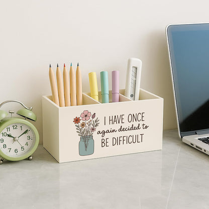 Boho Floral Mental Health Pen Holder for Desk, Special Education Classroom Must Haves, Inspirational Autism ADHD Awareness Pencil Holder for Classroom Therapy Office