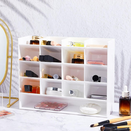 MotiMind Acrylic Pen Organizer Storage for 250 Markers Vertical Marker Organizer Acrylic Pen Display Holder for Office Desk Desktop Stationery Pencil Storage, Clear, 13 x 4 x 12.4 Inch