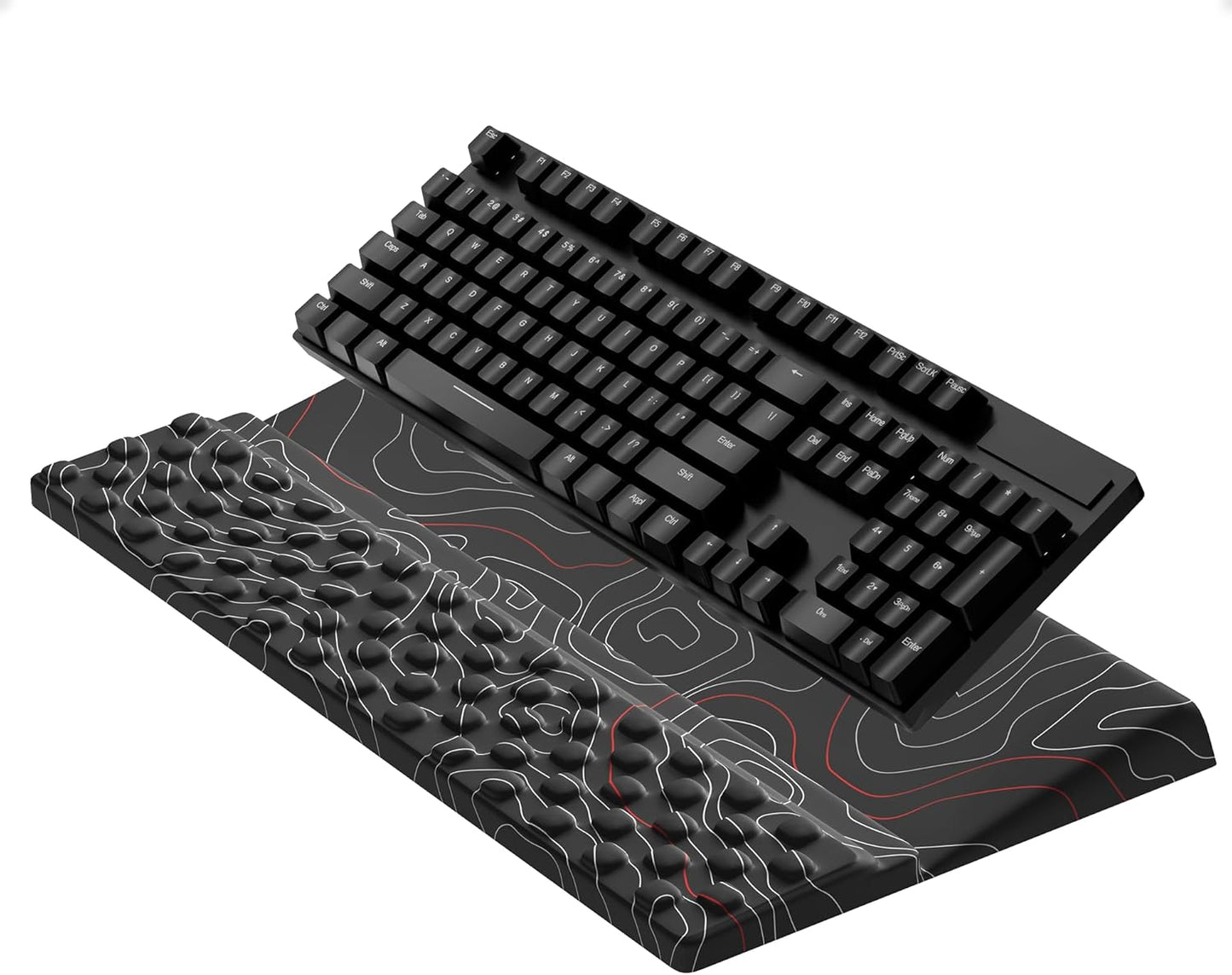Ospelelf Keyboard Wrist Rest, Comfortable Ergonomic Keyboard Stand Riser Holder for Office Home