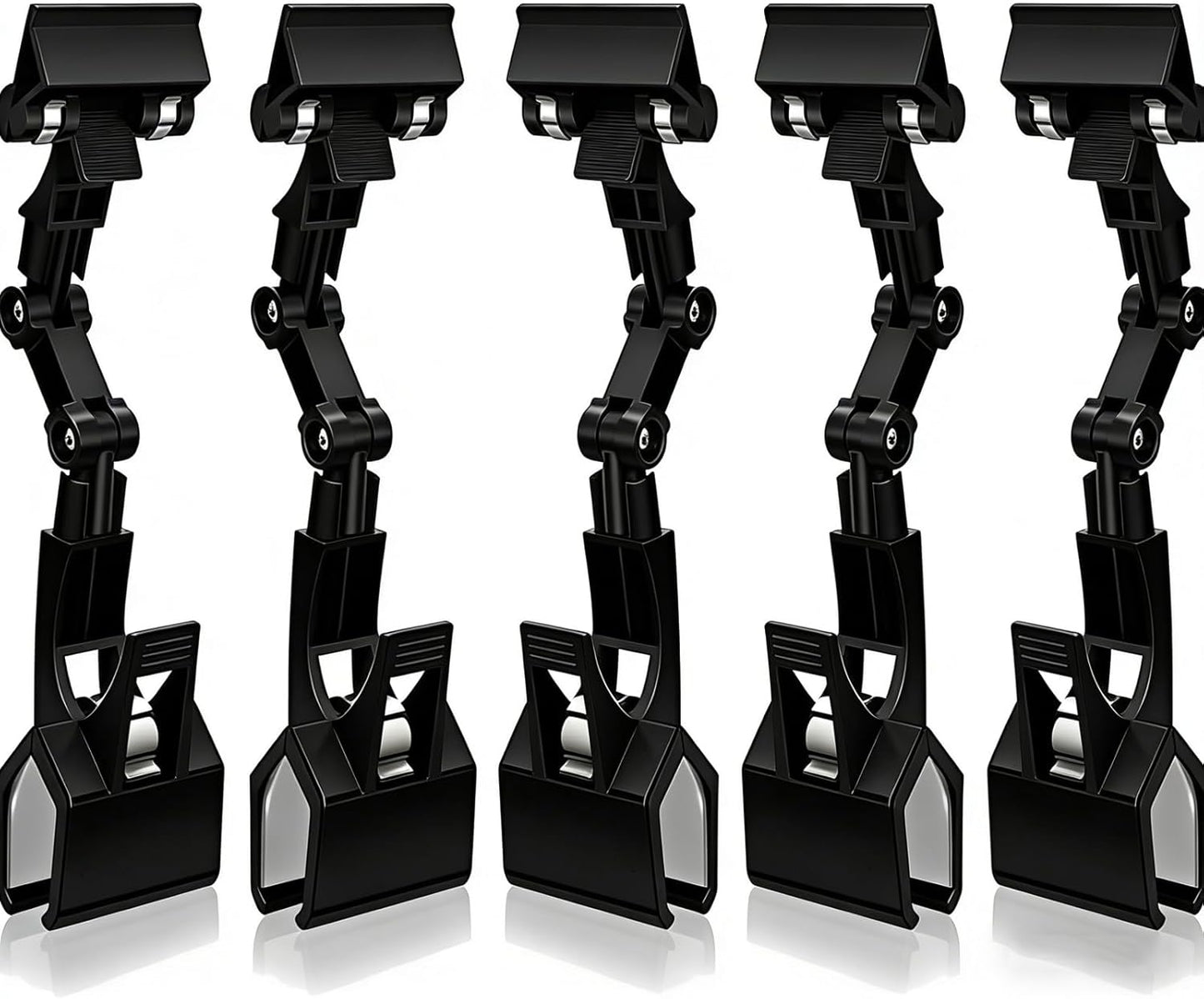 3pcs Sign Clips Clip Holder Sign Holder Clip Paper Holder for Table Top Clip On Sign for Paper Holder Computer Monitor Handy Artist Supplies Holder(Black)