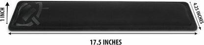 ENHANCE Keyboard Wrist Rest - Keyboard Wrist Support with Memory Foam Pad and Premium Anti-Fray Stitching - Fits Full Size Boards Helps with Pain for PC, Laptop, Office Typing - Galaxy