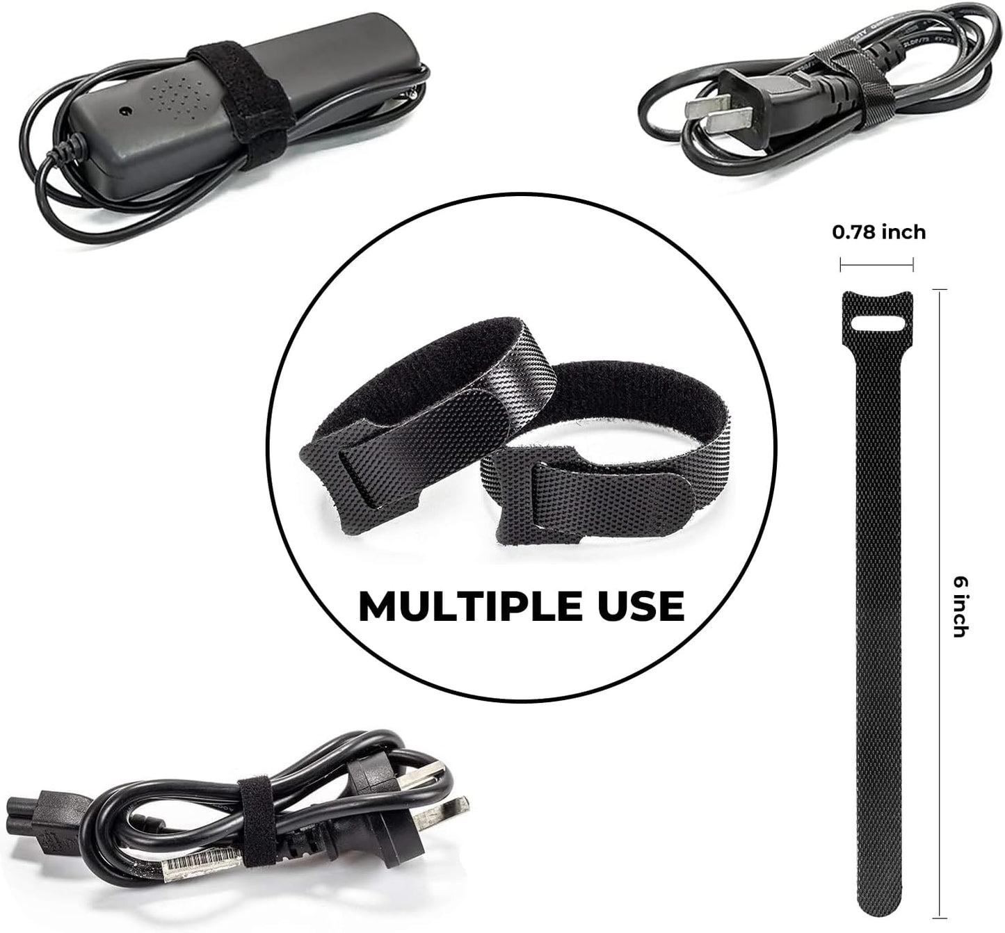 Cable Management Organizer Kit, Desk Cable Organizer, Cable Management Under Desk, Wire Management and Cord Organizer for Home, Office, Standing Desk
