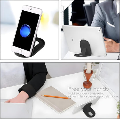 [3-Pack] Cell Phone Stand for Desk, Portable Foldable iPhone Stand Holder Stand, Adjustable Multi-Angle Desktop Cradle for New iPhone 17 16 15 14 Pro Max, Tablet, Travel Airplane Essentials, FaceTime