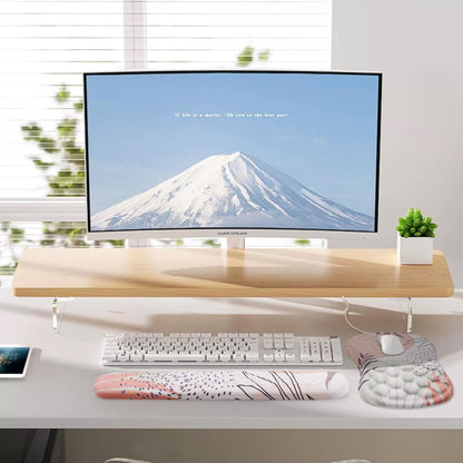 Mouse Pad Wrist Support, Laokiiy 2 in1 Keyboard Wrist Rest+ Ergonomic Mouse Pad, Non-Slip Wrist Rest for Computer Keyboard, Made Easy Typing & Relieve Wrist Pain（Banana Leaf Green）