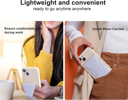Cell Phone Kickstand Vertical and Horizontal Phone Stand for Desk Adjustable Phone Holder Stand for iPhone 15/14/13/12 All Smartphones Black