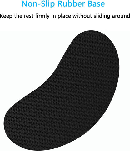 Dapesuom Keyboard Wrist Rest Set, Cute PU Leather Wrist Cushion for Computer Keyboard and Mousepad, Memory Foam Mouse Pad Rests Support with Non-Slip Base for Typing Pain Relief Laptop, Colonial White