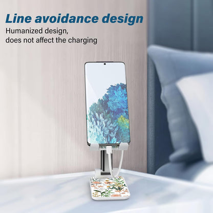 Desk Cell Phone Stand - Adjustable Angle-iPad Holder, Universal Compatible Phone Holder for Desk