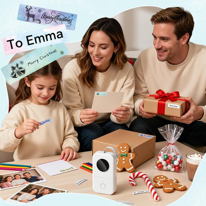 Label Maker, Phomemo D30 Bluetooth Mini Label Maker Machine, Portable Thermal Printer Small Rechargeable Labeler for Kids School Classroom Teacher Supplies, Home Office Labeler Works with Tablet/Phone