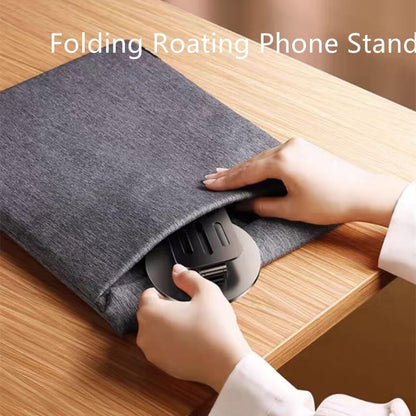 Folding Adjustable Rotating Universal Aluminum Phone Stand Grey