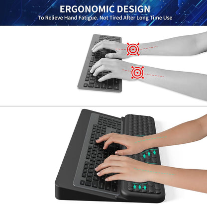Keyboard Stand for Desktop, Keyboards Wrist Rest, Ergonomic Keyboards Holder for Easy Typing Working, Wrist pad for Keyboards with Comfortable Wrist Rest for Keyboard Pink