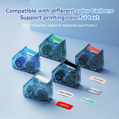 NIIMBOT Thermal Transfer Cable Labels 0.49" x 4.29", Only for N1(B18) Label Maker, PET Material, Waterproof and High-Temperature Resistance, Long Storage Time, 1 Roll of 60, Yellow