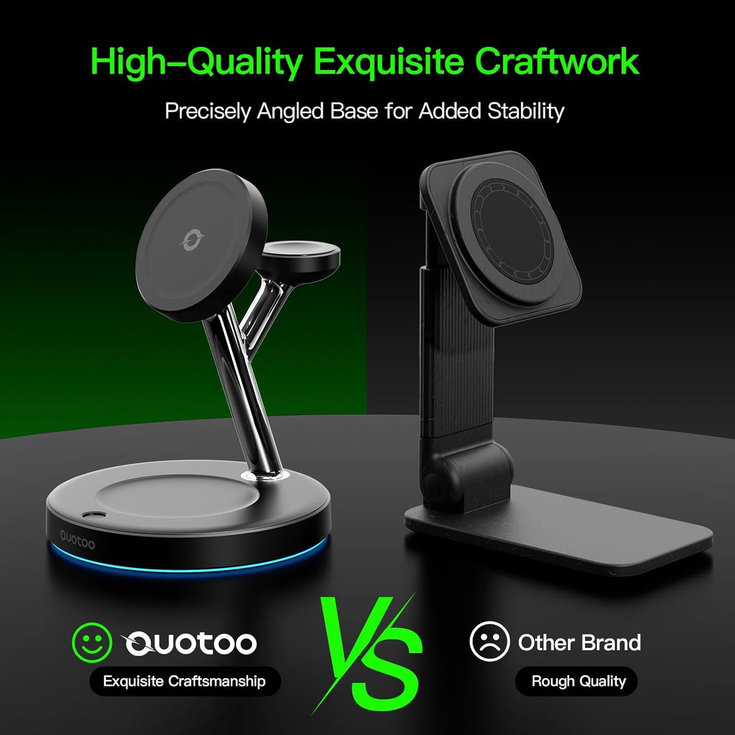 New 3 in 1 Charging Station for Apple Compatible with Magsafe Charger Stand for iPhone 17 16 15 14 13 12 Wireless Charging Station for AirPods Wireless Charger for iWatch Series
