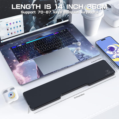 SELORSS Acrylic Keyboard Wrist Rest 98-Key Mechanical Keyboards Ergonomic Palm Rest for Computer Keyboard,Anti-Slip Base,Wrist Pad for Laptop,Office & Home-Easy Typing