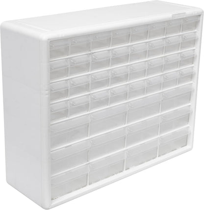 Akro-Mils 24-Drawer Plastic Drawer Storage Cabinet for Garage Organization, Bead Organizer, Building Bricks Storage, Teacher Toolbox, Makeup Organizer, 20" W x 6" D x 16" H, 10124 Black