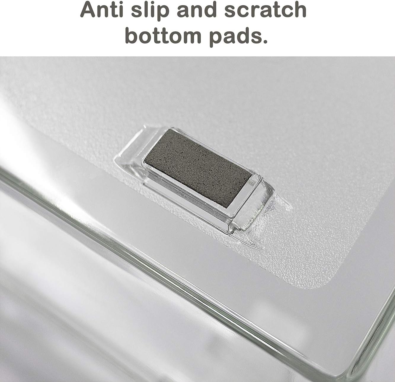 Acrimet 3 Tier Paper Letter Tray Side Load Letter Size, Office Desk File Document Organizer Plastic (Clear Crystal Color)